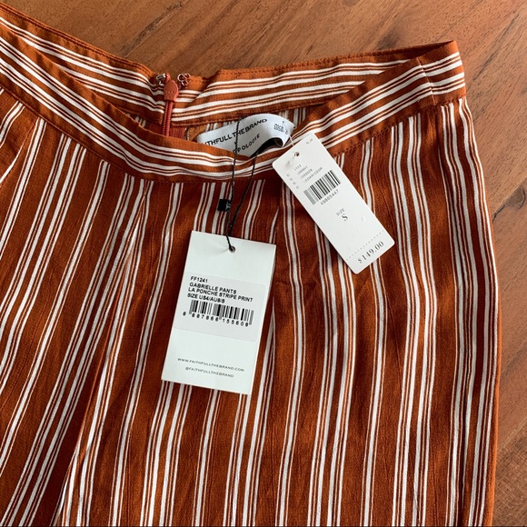 Faithfull Gabrielle Wide-Leg Pants Cedar - Picture 9 of 11